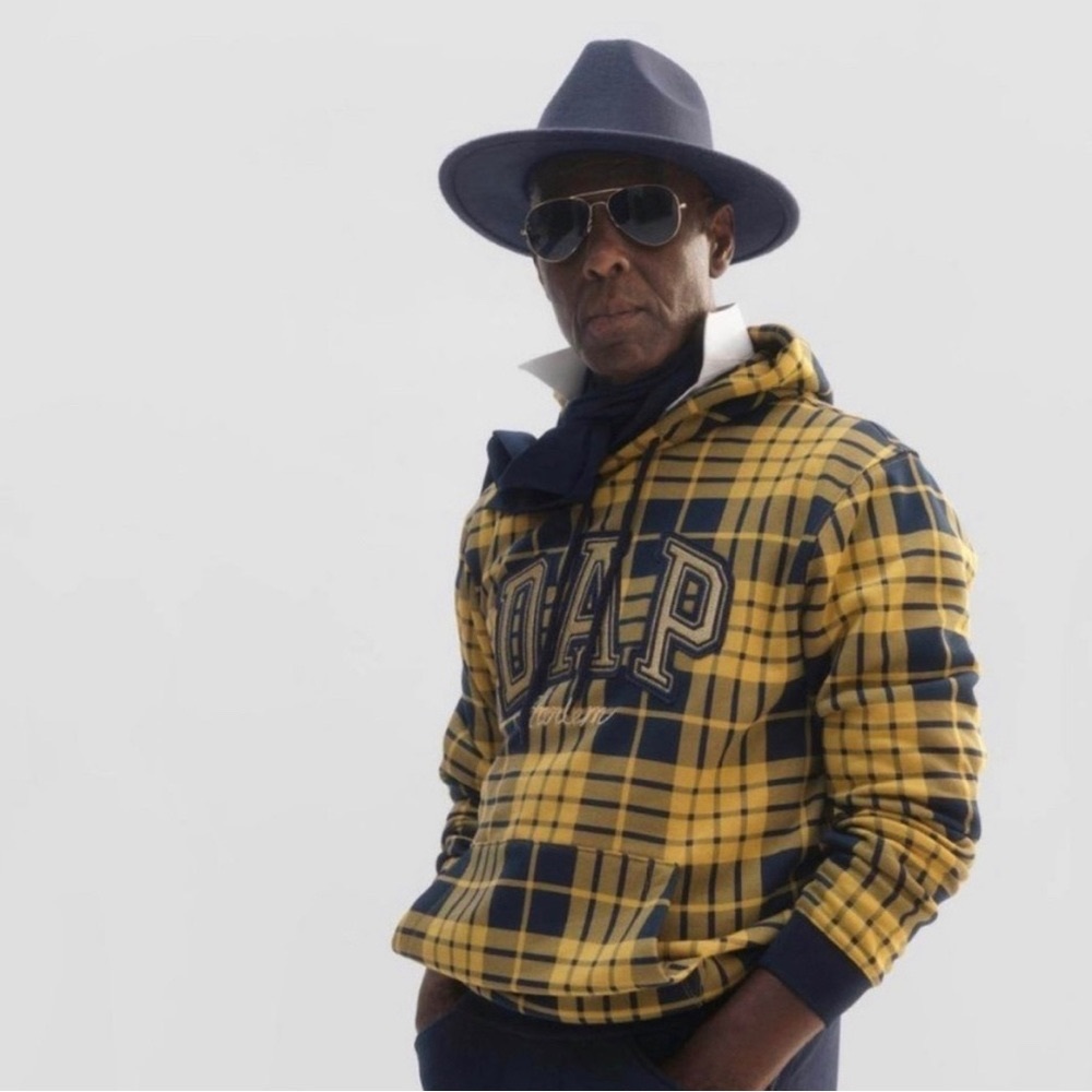 Dap x Gap Limited Edition Hoodie - Yellow/Blue Plaid size Small